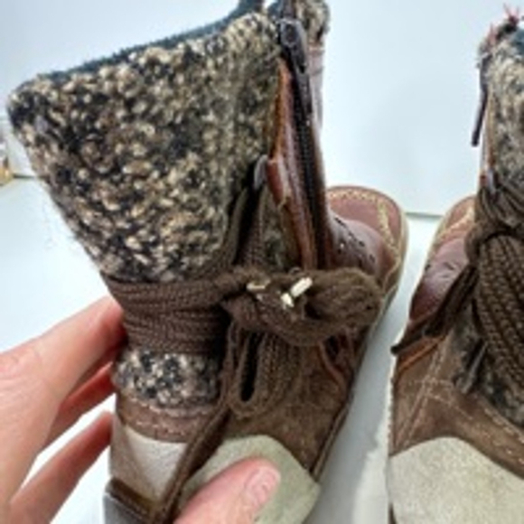 Merrell women's puffin mid chestnut leather winter boots  size 9 - Picture 5 of 12